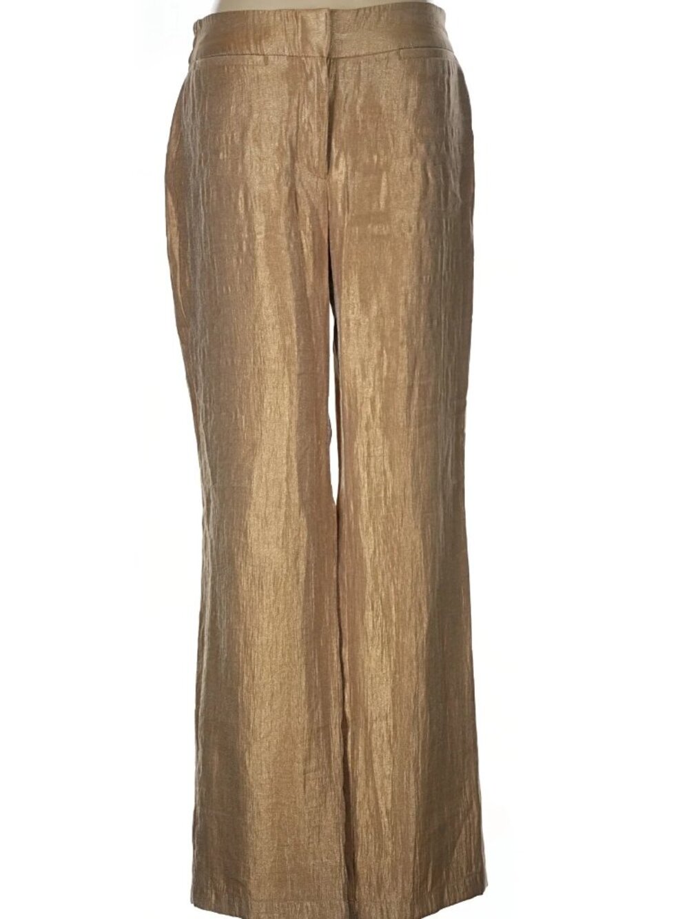 ✨ Chico’s Travelers Gold Metallic Pants | Luxe Straight Le